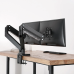 ROLINE Dual Monitor arm for desk, Pneumatic, Desk Clamp, up to 15kg each.